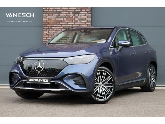 Mercedes-Benz EQE SUV 350+ AMG Line 91 kWh | Hyperscreen | Achterasbesturing | Distronic+ | Surround Camera | Verwarmd Stuurwiel | Digital Light | Keyless Go | Parfumering | 22kW | Memory |