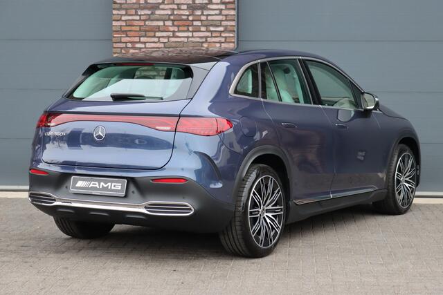 Mercedes-Benz EQE SUV 350+ AMG Line 91 kWh | Hyperscreen | Achterasbesturing | Distronic+ | Surround Camera | Verwarmd Stuurwiel | Digital Light | Keyless Go | Parfumering | 22kW | Memory |