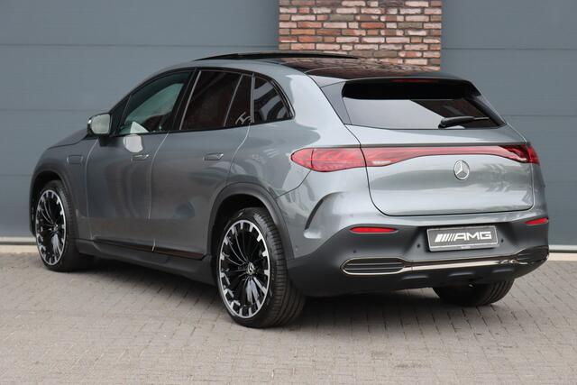 Mercedes-Benz EQE SUV 500 4Matic AMG Line 96 kWh | Hyperscreen | Airmatic | Achterasbesturing | Distronic+ | Stoelventilatie | Trekhaak | Burmester | Memory | HUD | Warmtepomp |