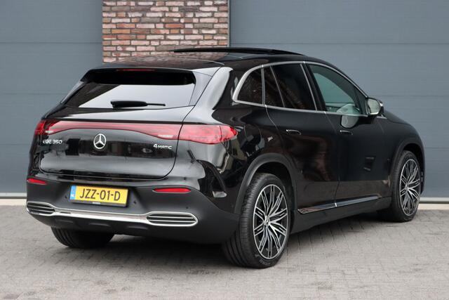 Mercedes-Benz EQE SUV 350 4MATIC AMG Line 91 kWh | Distronic+ | Panoramadak | Memory | Burmester | Digital Light | Surround Camera | 22kW | Warmtepomp | Keyless Go |