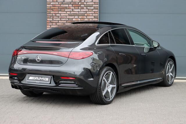Mercedes-Benz EQE 350+ AMG Line Premium+ 96 kWh | Hyperscreen | Luchtvering | Achterasbesturing | Carbon | Distronic+ | Panoramadak | HUD | Verwarmd Stuurwiel | 22kW | Warmtepomp |