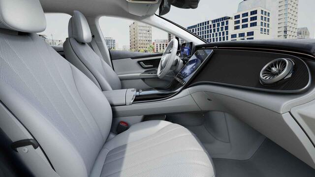 Mercedes-Benz EQE 350+ Luxury Line 91 kWh | Beige interieur | Burmester | Achterasbesturing | Stoelverwarming | Achteruitrijcamera |