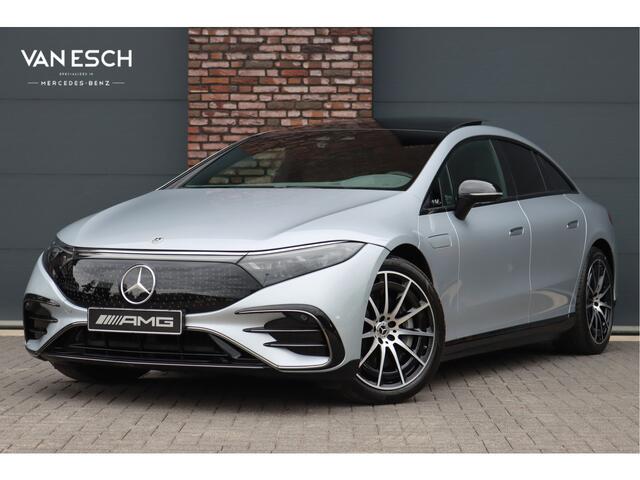 Mercedes-Benz EQS 450 4MATIC AMG Line 118 kWh | Hyperscreen | Airmatic | Achterasbesturing | Distronic+ | Stoelventilatie V+A | Burmester | Massage | Verwarmd Stuurwiel | HUD | Digital Light |