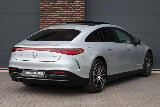 Mercedes-Benz EQS 450 4MATIC AMG Line 118 kWh | Hyperscreen | Airmatic | Achterasbesturing | Distronic+ | Stoelventilatie V+A | Burmester | Massage | Verwarmd Stuurwiel | HUD | Digital Light |