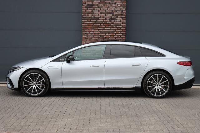 Mercedes-Benz EQS 450 4MATIC AMG Line 118 kWh | Hyperscreen | Airmatic | Achterasbesturing | Distronic+ | Stoelventilatie V+A | Burmester | Massage | Verwarmd Stuurwiel | HUD | Digital Light |