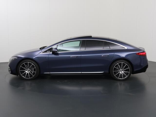 Mercedes-Benz EQS 450+ AMG Line 108 kWh | Nieuwprijs ¤ 149.451,- | Hyperscreen | Achterasbesturing | Panoramadak | Rijassistentie+ | Burmester | Stoelventilatie/verwarming | 360 camera |