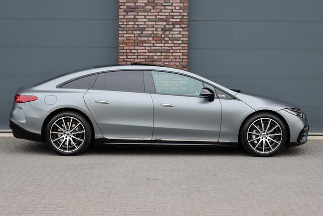 Mercedes-Benz EQS 450+ AMG Line Premium 108 kWh | Luchtvering | Achterasbesturing | Distronic+ | Trekhaak | HUD | Verwarmd Stuurwiel | Memory | Digital Light | Burmester | Stoelverwarming |