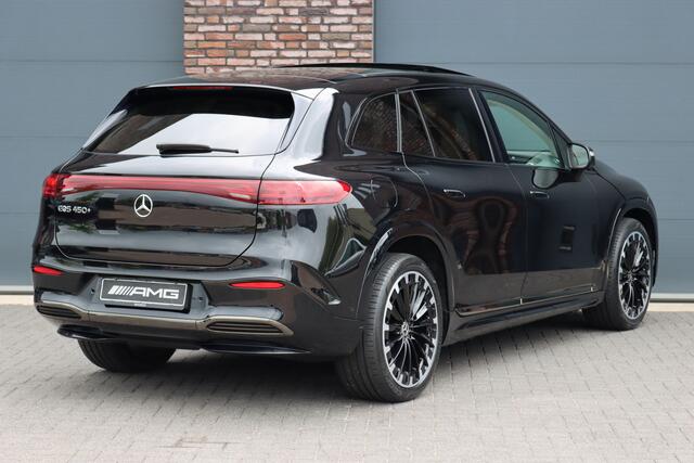 Mercedes-Benz EQS SUV 450+ AMG Line 108 kWh | Luchtvering | Hyperscreen | Achterasbesturing | Massage | Distronic+ | Entertainment Achter | Massage | Burmester | Verwarmd Stuurwiel | Tablet | HUD |