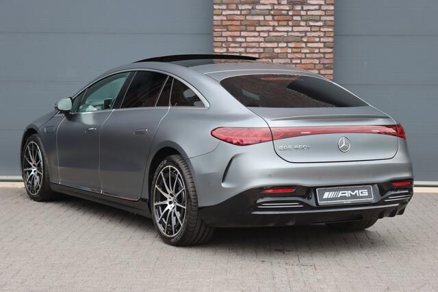 Mercedes-Benz EQS 450+ AMG Line Premium+ 108 kWh | Luchtvering | Achterasbesturing | Distronic+ | Burmester | Stoelventilatie | Massage | Digital Light | Panoramadak | HUD | Verwarmd Stuurwiel |