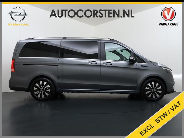 Mercedes-Benz EQV 300 L2 7-Persoons Leder Captain Chairs SOH 95% Elek.Stoelen+Memory+Verwarmd Burmester®-Audio 360°Camera Navi Adap.Cruise Ecc Business Solution Limited 90kWh Pdc Elek.Schuifdeuren Lane Assist DAB Privacy Glas Elek.Achterklep VIP Vervoer