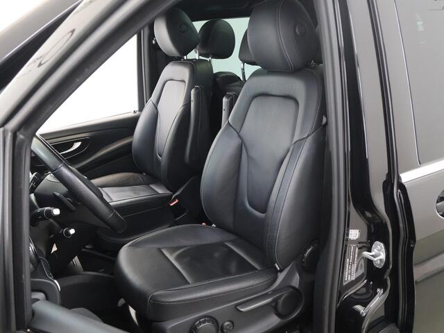Mercedes-Benz EQV 300 L2 | 7 PERSOONS | BUSINESS SOLUTION LIMITED | SOH 93,6% | PANORAMADAK | BURMESTER | 360 CAMERA | ADAPTIEVE CRUISE CONTROL | LEDEREN BEKLEDING | STOELVERWARMING | CARPLAY EN ANDROID AUTO | NAVIGATIE | CERTIFIED