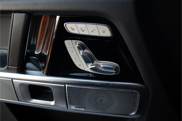 Mercedes-Benz G-KLASSE 500 AMG | ACC | 360 Cam | Burmester 4D | Massage & Ventilatie | Carbon | Lane & Side Assist | Trekhaak 3500kg | Dynamic Select | Garagedeuropener | Treeplanken | Sfeerverlichting | Dealer Onderhouden | Nightpakket | Mojavezilver Metallic | Stoel & Bankver