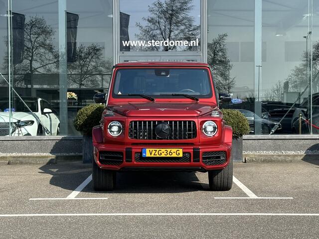 Mercedes-Benz G-KLASSE AMG 63 l 585 Pk V8 l Rijassistentiepakket l Manufaktur l Burmester l 360* camera l Schuif- Kanteldak l Nightpakket l Alarm l I Nederlands geleverd I Alarm l Voertuig volgsysteem l