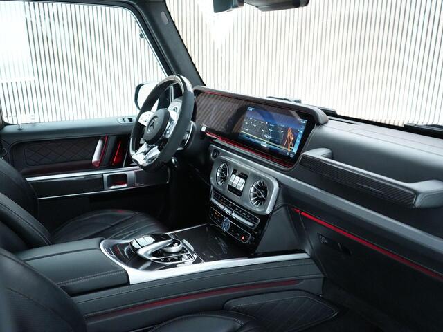 Mercedes-Benz G-KLASSE 63 AMG |carbon int.|Burmester|panorama|memory|stoelverwarming & verkoeling|night pakket|diamond stitch|dodehoek|360°|sportuitlaat|