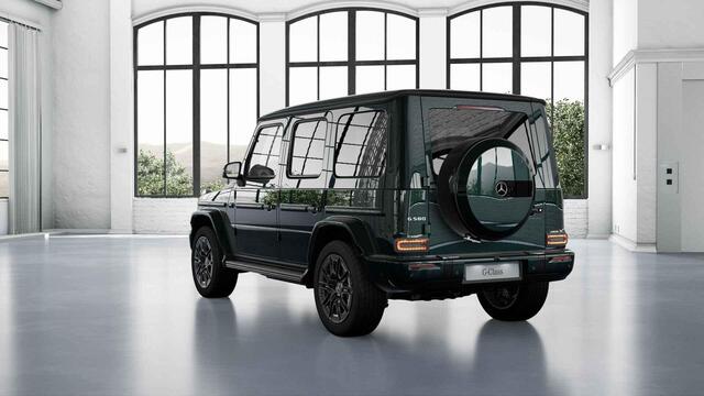 Mercedes-Benz G-KLASSE 580 met EQ-Technologie 116 kWh | Smaragdgroen | Schuifdak | 360 camera | Burmester | Night pakket |
