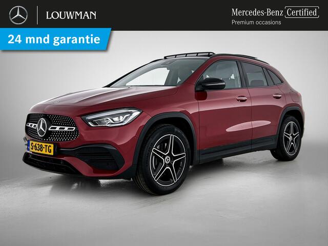 Mercedes-Benz GLA-KLASSE 250 e AMG Plug-In Hybride Panoramadak | 5 spaaks lichtmetalen velgen | elect. bed. Voorstoelen met memory | Trekhaak wegklapbaar | Navigatie | Parkig support met camera achter Inclusief 24 maanden Mercedes-Benz Certified garantie voor Europa.