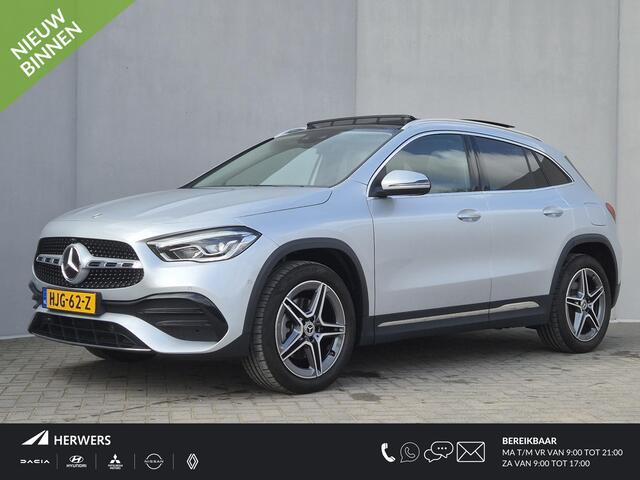 Mercedes-Benz GLA-KLASSE 250 e AMG Line Automaat / Dealer onderhouden / Glazen schuif- en kanteldak / Trekgewicht 1800 kg / Stoelverwarming / Achteruitrijcamera / Elektrische achterklep / Cruise control / Draadloze telefoon lader / Keyless Entry/Start /