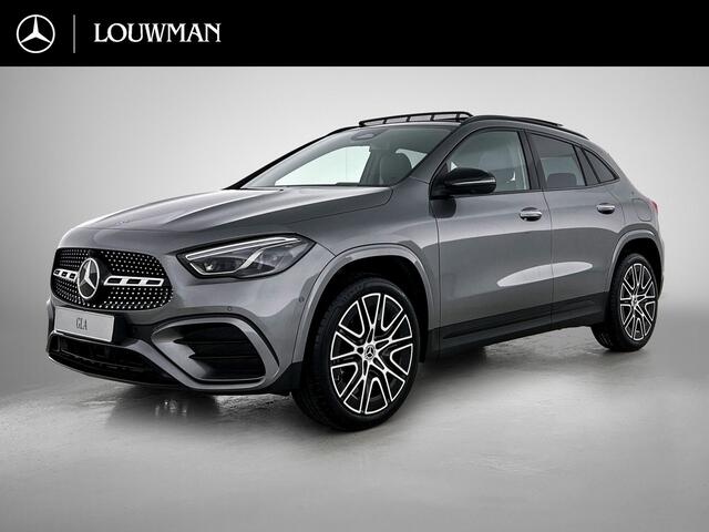 Mercedes-Benz GLA-KLASSE 250 e Business Solution AMG | Premium Plus pakket | Panoramaschuifdak | Kofferdrempel in chroom | Dakrailing | Stuurschakelpaddles | Smartphone Integratie |