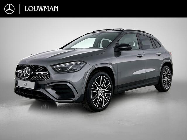 Mercedes-Benz GLA-KLASSE 250 e Business Solution AMG | Premium Plus | Nightpakket | GUARD 360 ° Plus | Burmester Surround Sound | Trekhaak | Panoramaschuifdak | 360° camera | Panoramaschuifdak | MULTIBEAM LED |