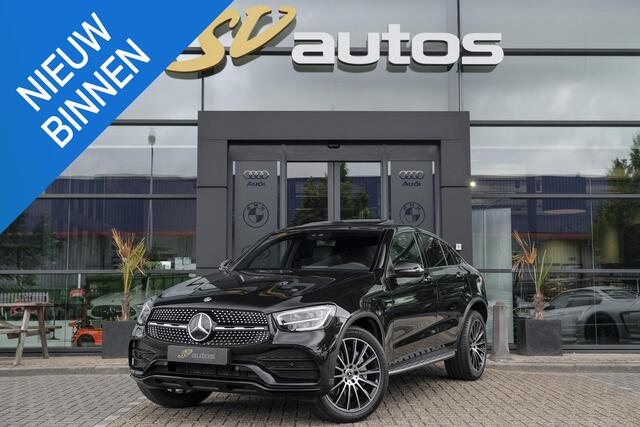Mercedes-Benz GLC-KLASSE Coupé GLC300e AMG 320pk 4MATIC Schuifdak Burmester Camera MBUX Trekhaak elektrisch 20" LMV
