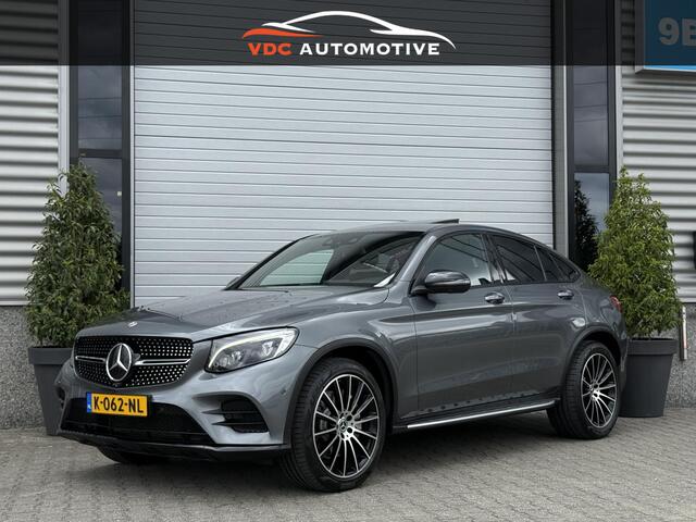Mercedes-Benz GLC-KLASSE Coupé 350 d 4M AMG Schuifdak | Luchtvering | Trekhaak | Distronic | Burmester | Night | Standkachel | 360 Camera | DAB | Keyless | Treeplanken | Sfeerverlichting | 20" Multispaak | LED ILS | Zeer Compleet! | V6 Diesel