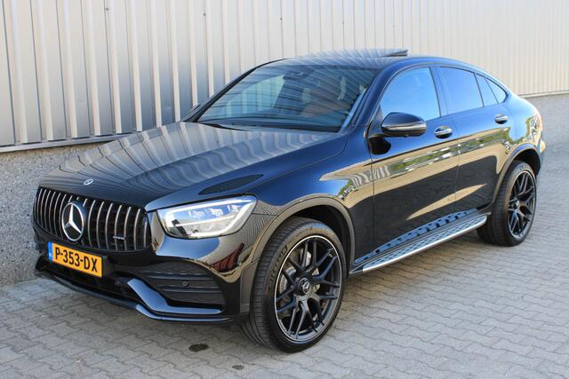 Mercedes-Benz GLC-KLASSE Coupé 300e 4M AMG Schuifdak | Trekhaak | Bruin Leder | 360 Camera | Night | 21" AMG Velgen | BTW