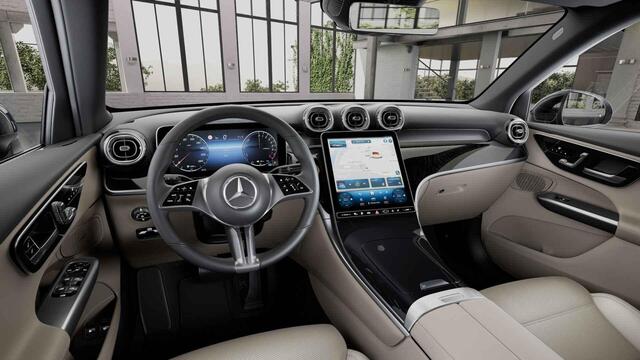 Mercedes-Benz GLC-KLASSE 300e 4MATIC Luxury Line | Beige bekleding | Rij assistentie pakket | Trekhaak | Panoramadak | 360 camera |