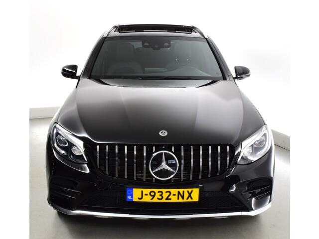 Mercedes-Benz GLC-KLASSE 250 AMG 4MATIC Premium NIGHT-BURMESTER-PANO-MEMORY-LED-DISTRONIC Trekhaak, Zeer compleet ! Burmester, privacyglas,camera, stoelverw, schuifdak / pano.