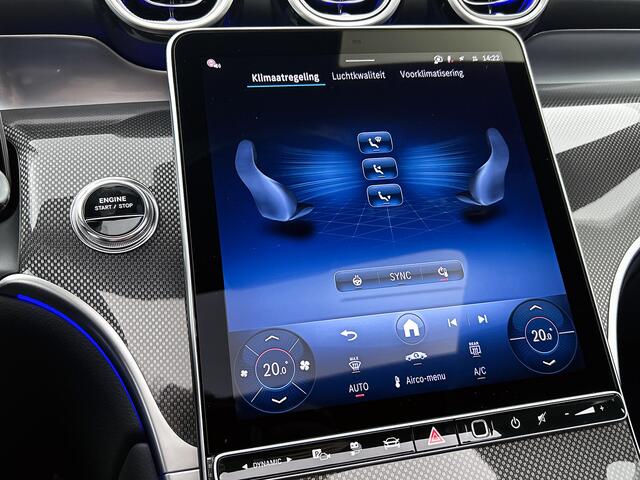 Mercedes-Benz GLC-KLASSE 300e 4MATIC Sport Edition | Premium | Winterpakket | Nightpakket | Trekhaak | Stoelventilatie/- verwarming | Treeplanken | Spoiler | Panoramaschuifdak | 360°-camera | Augmented Reality navigatie |