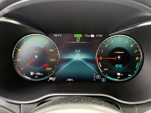 Mercedes-Benz GLC-KLASSE 300e 4MATIC AMG Line 19"/Trekhaak/Stoel + stuurverwarming + memory l+r/Adaptieve cruise/Dodehoek/Rijstrooksensor/Sfeerverlichting/Apple Carplay & Android Auto