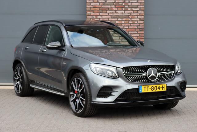 Mercedes-Benz GLC-KLASSE AMG 43 4MATIC | Luchtvering | Distronic+ | Carbon | Memory | Burmester | Panoramadak | HUD | Trekhaak | Nightpakket | Leder | Surround Camera | Keyless Go |