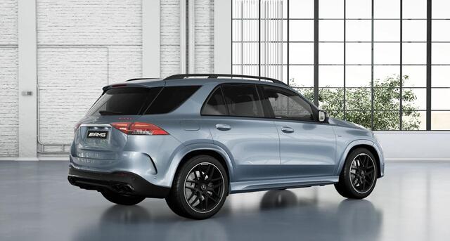 Mercedes-Benz GLE-KLASSE AMG 53 Hybrid 4MATIC+ Night Edition | Premium Plus | Keramische remmen | Panoramaschuifdak | Trekhaak | Treeplanken | 22" lichtmetalen velgen | AIRMATIC | Stoelventilatie |