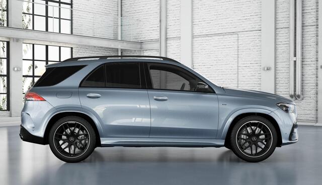 Mercedes-Benz GLE-KLASSE AMG 53 Hybrid 4MATIC+ Night Edition | Premium Plus | Keramische remmen | Panoramaschuifdak | Trekhaak | Treeplanken | 22" lichtmetalen velgen | AIRMATIC | Stoelventilatie |