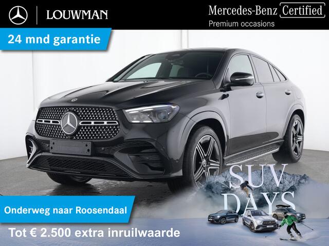 Mercedes-Benz GLE-KLASSE Coupé 400 e 4MATIC AMG Night Plug-In Hybride | Panoramadak | Airmatic | Burmester® | 360 gr Camera | Stoelverwarming voor + achter | Augmented Reality | Inclusief 24 maanden Mercedes-Benz Certified garantie voor Europa.