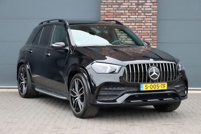 Mercedes-Benz GLE-KLASSE 580 V8 4MATIC Premium+ AMG Line | 7 Zitplaatsen | Airmatic | Distronic+ | Panoramadak | Burmester | Trekhaak | Standkachel | Keyless Go | Surround Camera | Soft-Close | HUD |