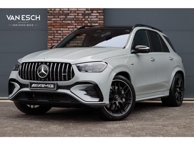 Mercedes-Benz GLE-KLASSE AMG 53 Hybrid 4MATIC+ Premium+ | Luchtvering | Distronic | Memory | Carbon | Trekhaak | Verwarmd Stuurwiel | Burmester | Panoramadak | Massage | Keyless Go | Luchtreinigingspakket | Soft-Close |