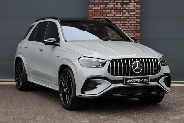 Mercedes-Benz GLE-KLASSE AMG 53 Hybrid 4MATIC+ Premium+ | Luchtvering | Distronic | Memory | Carbon | Trekhaak | Verwarmd Stuurwiel | Burmester | Panoramadak | Massage | Keyless Go | Luchtreinigingspakket | Soft-Close |