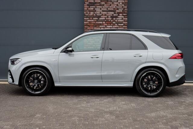 Mercedes-Benz GLE-KLASSE AMG 53 Hybrid 4MATIC+ Premium+ | Luchtvering | Distronic | Memory | Carbon | Trekhaak | Verwarmd Stuurwiel | Burmester | Panoramadak | Massage | Keyless Go | Luchtreinigingspakket | Soft-Close |