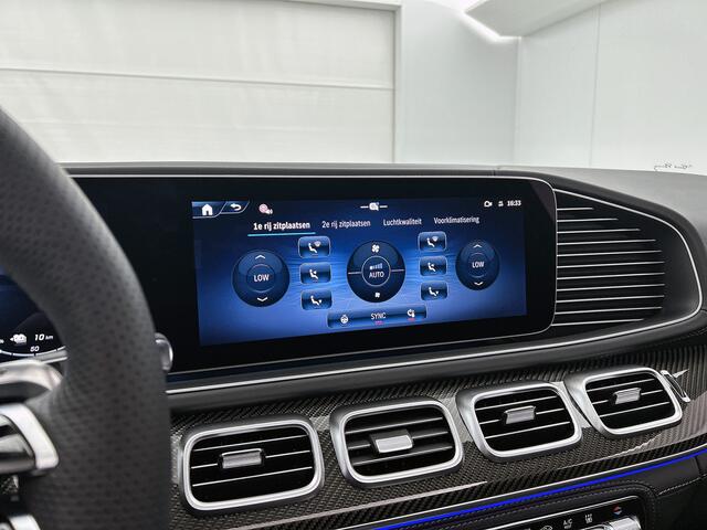 Mercedes-Benz GLE-KLASSE Coupé AMG 53 Hybrid 4MATIC+ Premium Plus | Sierdelen AMG carbon | Trekhaak | 22 inch AMG velgen | Luchtvering | Rijassistentiepakket | Head-up display | Burmester 3D sound systeem | Remklauwen rood | Stoelventilatie voor | AMG TRACK PACE | 360°-camera |