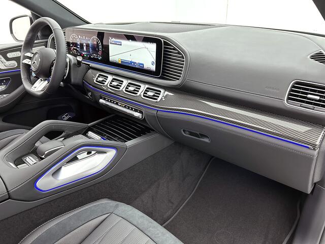 Mercedes-Benz GLE-KLASSE Coupé AMG 53 Hybrid 4MATIC+ Night Edition Premium Plus | Winterpakket | Sierelementen AMG carbon | Trekhaak | 22 inch AMG velgen | Stoelventilatie voor | Stoelverwarming achter | Remklauwen in rood | 360°-camera | Burmester® 3D sound systeem | Rijassisten