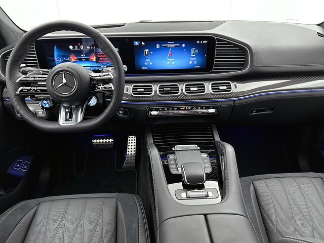 Mercedes-Benz GLE-KLASSE Coupé AMG 53 Hybrid 4MATIC+ Night Edition Premium Plus | Sierelementen AMG carbon | Winterpakket | Remklauwen rood | 22 inch AMG velgen | Stoelventilatie voor | Stoelverwarming achter | Dakhemel alcantara | Rijassistentiepakket | 360°-camera | Head-up dis