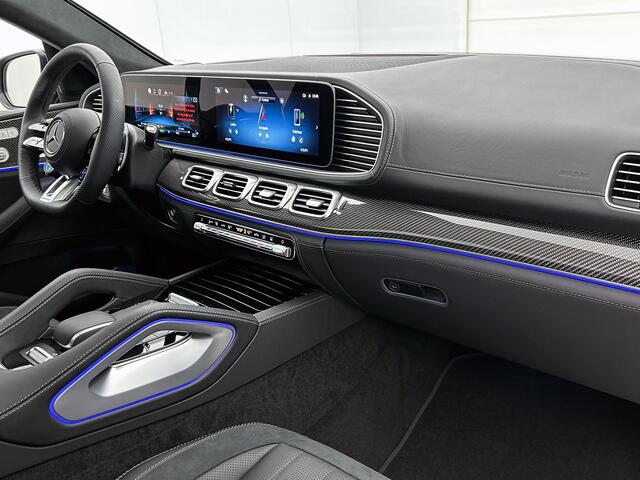 Mercedes-Benz GLE-KLASSE Coupé AMG 53 Hybrid 4MATIC+ Night Edition Premium Plus | Sierelementen AMG carbon | Winterpakket | Remklauwen rood | 22 inch AMG velgen | Stoelventilatie voor | Stoelverwarming achter | Dakhemel alcantara | Rijassistentiepakket | 360°-camera | Head-up dis