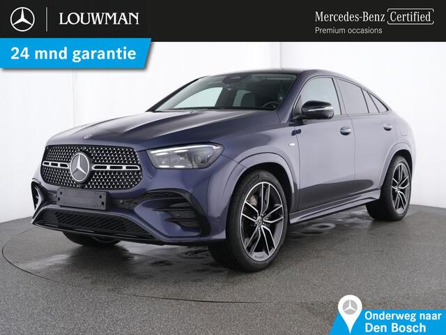 Mercedes-Benz GLE-KLASSE Coupé 400 e 4MATIC AMG Plug-In Hybride AMG Line | Night Pakket | Distronic | AC en DC Laden | Trekhaak | Airmatic | Panorama Schuif-Kanteldak | 22 Inch AMG Velgen. Inclusief 24 maanden MB Certified garantie voor Europa.