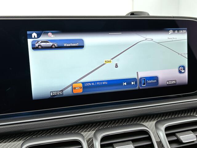 Mercedes-Benz GLE-KLASSE AMG 53 Hybrid 4MATIC+ Night Edition Premium Plus | Remklauwen Rood | Winterpakket | Sierelementen AMG carbon | Magic Vision Control | Trekhaak | 22 inch kruisspaaks AMG-velgen | Verlichte treeplanken |