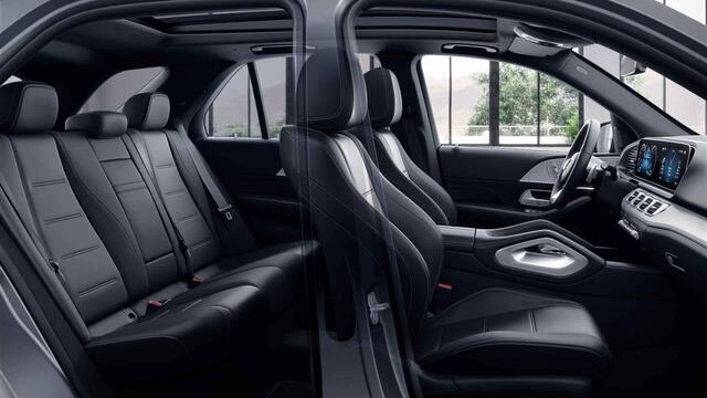 Mercedes-Benz GLE-KLASSE 350 e 4MATIC | AMG line | Night | Panoramadak | Trekhaak | Burmester | Rijassistentiepakket | Airmatic | 360 camera | Memory |