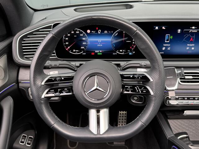 Mercedes-Benz GLE-KLASSE 400 e 4MATIC AMG Line Premium + 22"/Airmatic/Panoramadak/Burmester/Trekhaak/Leder + memory/Stuur + stoelverwarming v+a/Stoelkoeling/Head-up/Keyless/360 camera
