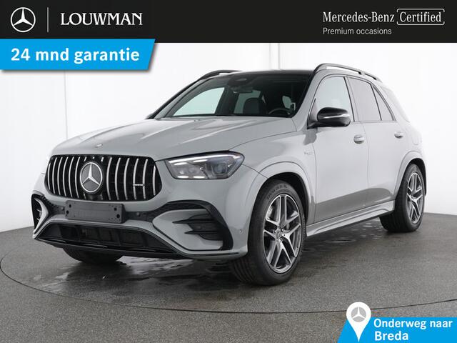 Mercedes-Benz GLE-KLASSE Mercedes-AMG 53 Hybrid 4MATIC+ Trekhaak | Distronic | Head-up-Display | AMG Night-Paket | AC en DC Laden | Panorama Schuif-Kanteldak. Inclusief 24 maanden Mercedes-Benz Certified garantie voor Europa.