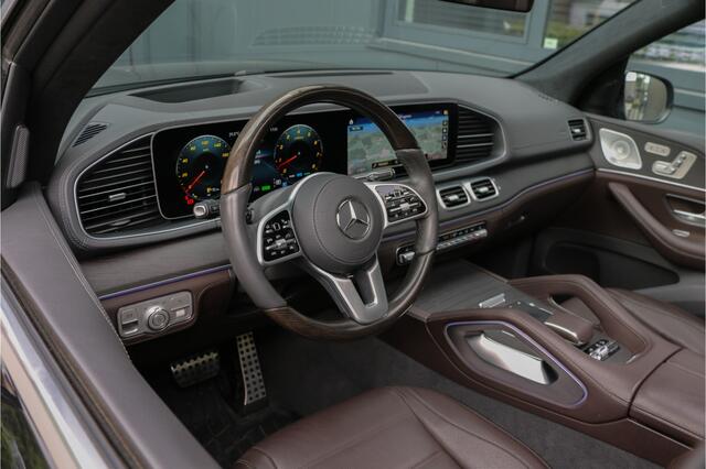 Mercedes-Benz GLS-KLASSE 580 4MATIC+ AMG | Full Option | 7-Persoons | ACC | 360 Camera | Burmester | Lane & Side Assist | E.TH 3300kg | Achterasbesturing | Head Up | Luchtvering | 23" | Treeplanken | 490PK | Apple & Android Carplay | Dealer Onderhouden.