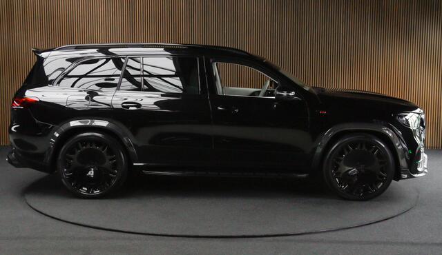 Mercedes-Benz GLS-KLASSE BRABUS 800 4MATIC HUD Massage Full-Carbon Panodak Leer Distronic Standkachel Keyless 360 Camera Burmester Sterrenhemel Airmatic DC Elektr. achterklep Elektr. verstelbare stoelen voor & achter met memory Soft close Elektr. bedienbare trekhaak Elektr. verst