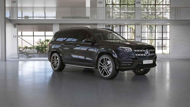 Mercedes-Benz GLS-KLASSE 450 4MATIC Premium Plus | 7-persoons | AMG | Night | Luchtvering | Trekhaak | Treeplanken | 23" lichtmetalen velgen | Keyless |